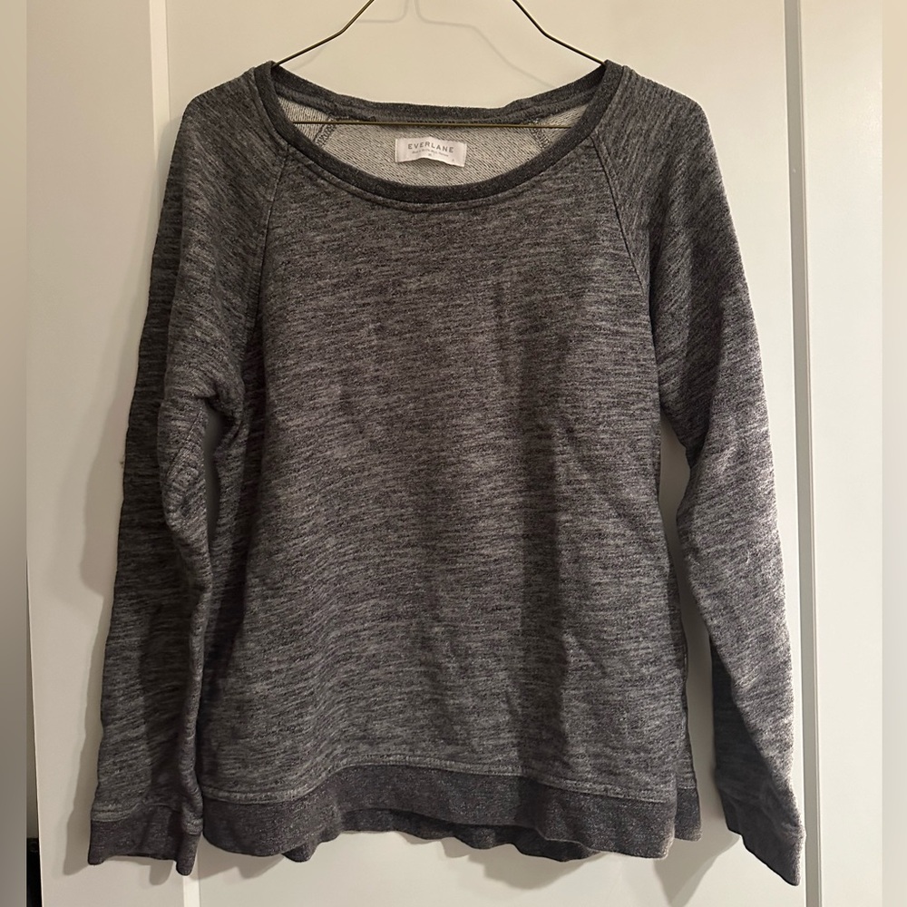 Everlane Charcoal Crew Sweater